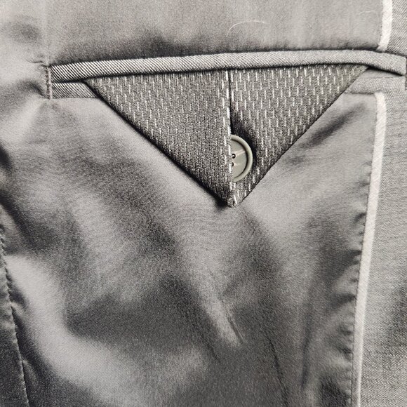 Jos A Bank Men's 40R Travel Tech Gray Slim Fit Two Button Sports Coat Slim Fit - Picture 8 of 9